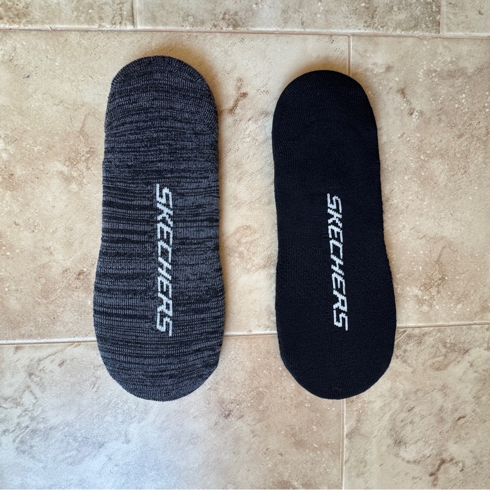 Skechers Sport Men's 8-Pair Comfort Ped No Show Socks, Black/Gray, Size 8-12 NWT - Picture 8 of 10